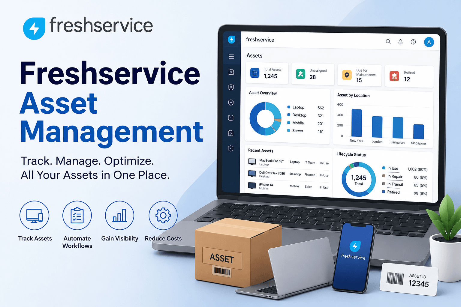 Freshservice asset management